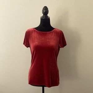 WHBM Red Velvet Top Perfect for the Holidays